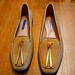 NWT STUNNING STUART WEITZMAN  LEATHER LOAFERS